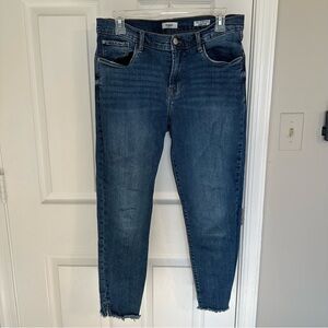 Kensie Jeans Vintage Effortless Skinny Ankle Size 10/30 Dark-Wash